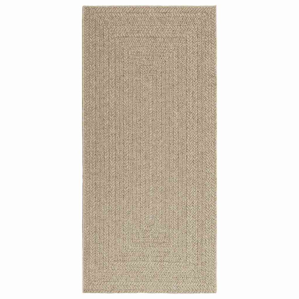 Alfombra ZIZUR aspecto yute interior/exterior beige 100x200 cm M 2