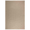Alfombra ZIZUR aspecto yute interior/exterior beige 240x340 cm 2