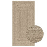 Alfombra ZIZUR apariencia yute interior exterior beige 60x110cm 1