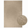 Alfombra ZIZUR aspecto yute interior/exterior beige 200x290 cm 1