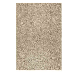 Alfombra ZIZUR aspecto yute interior/exterior beige 120x170 cm H