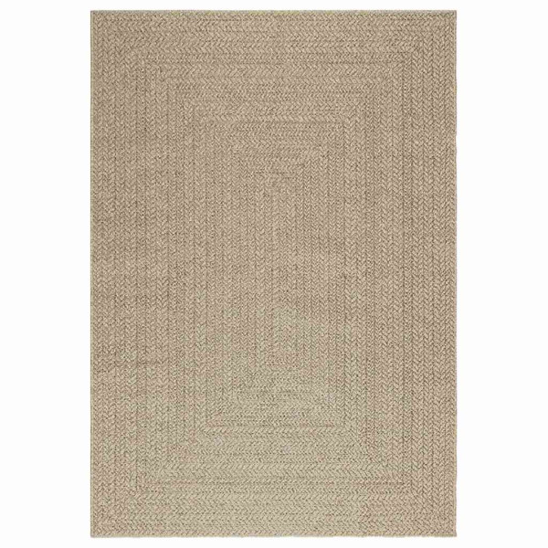 Alfombra ZIZUR aspecto yute interior/exterior beige 140x200 cm M 2