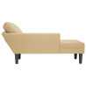 Chaise lounge com almofada tecido corduroy verde cinzento 5