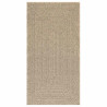 Alfombra ZIZUR apariencia yute interior exterior beige 80x150cm 2