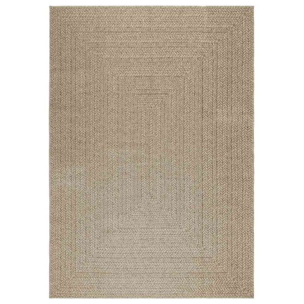 Alfombra ZIZUR aspecto yute interior/exterior beige 160x230 cm M 2