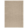 Alfombra ZIZUR aspecto yute interior/exterior beige 120x170 cm 2