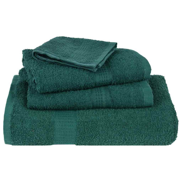 Toalhas de banho 2pcs 70x140 cm 360 gsm 100% algodão verde M 4