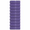 Toallas de jabón 10 uds púrpura 30x30 cm 360 gsm 100% algodón 1