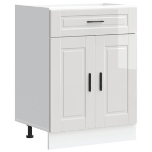 Mueble bajo de cocina porto alto brillo blanco H