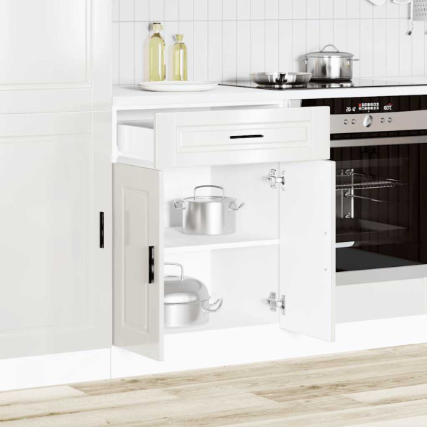 Mueble bajo de cocina porto alto brillo blanco M 3