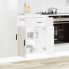 Mueble bajo de cocina porto alto brillo blanco 3