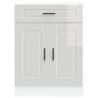 Mueble bajo de cocina porto alto brillo blanco 4