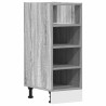 Armario bajo de madera de ingeniería gris sonoma 30x44.5x81.5cm 2