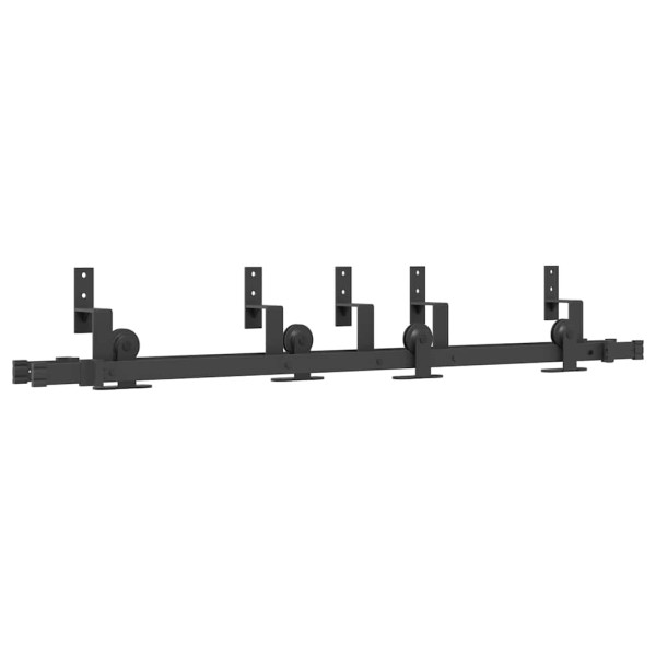 Kit de herrajes para puertas correderas acero negro 152.5 cm M 2