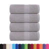 Toallas de jabón 4 uds gris 30x30 cm 360 gsm 100% algodón 2