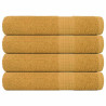 Toalhas 4 pcs 100x200 cm 360 gsm 100% algodão ouro 1