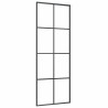 Puerta corredera con set herrajes vidrio ESG aluminio 76x205 cm 4