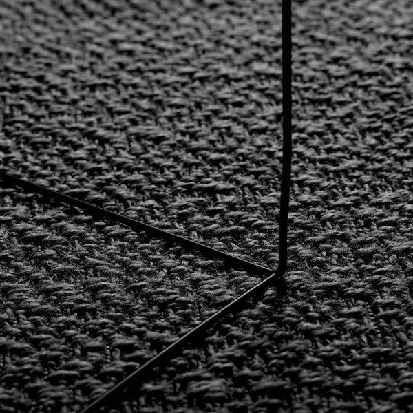 Alfombra ZIZUR apariencia yute interior exterior antracita M 4