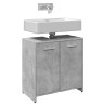 Armario lavabo baño madera ingeniería gris hormigón 60x33x60 cm 1