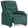 Sillón reclinable eléctrico tela verde oscuro 1