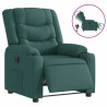 Sillón reclinable eléctrico tela verde oscuro 4