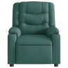 Sillón reclinable eléctrico tela verde oscuro 5