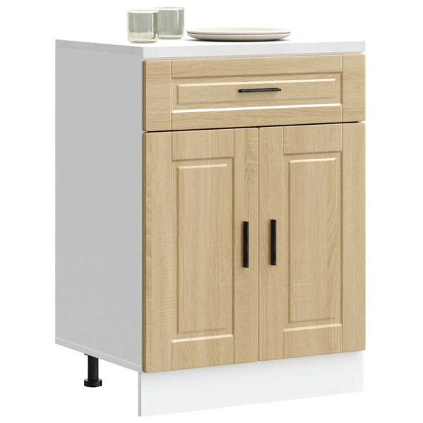 Mueble bajo de cocina porto roble sonoma madera reconstituida D