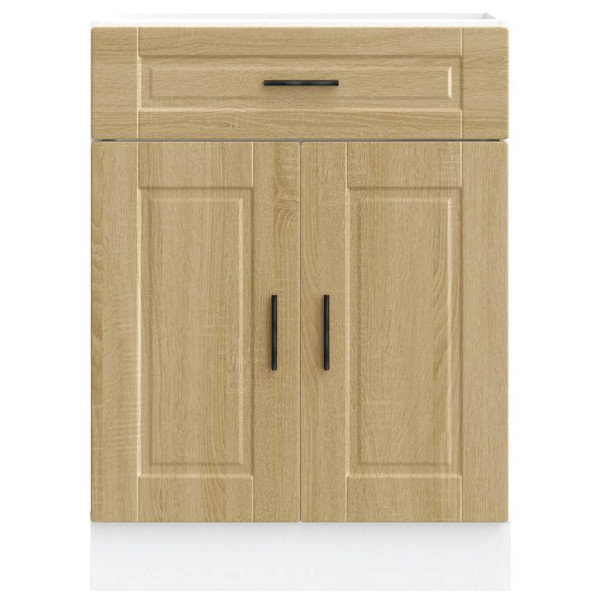 Mueble bajo de cocina porto roble sonoma madera reconstituida M 4