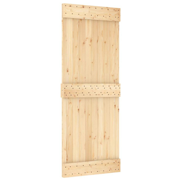 Puerta corredera con herrajes madera maciza de pino 85x210 cm M 3