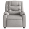 Sillón reclinable eléctrico de tela gris nube 4