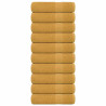 Toallas de baño 10 uds oro 100x150 cm 360 gsm 100% algodón 1