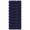 Toallas de mano 10uds azul marino 50x100cm 360gsm 100% algodón 1