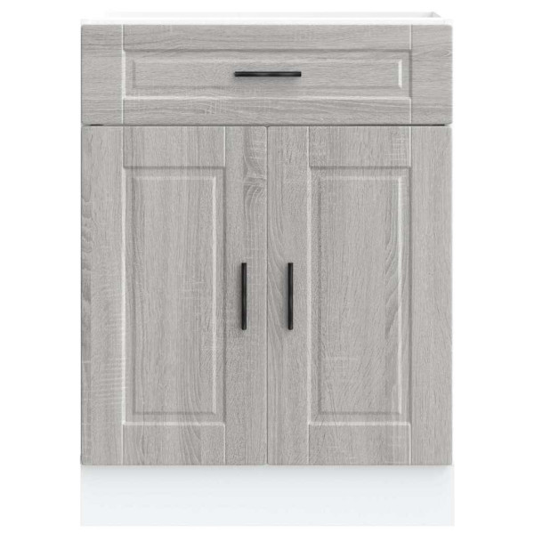Mueble bajo de cocina porto gris sonoma madera reconstituida M 4
