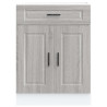 Mueble bajo de cocina porto gris sonoma madera reconstituida 4