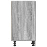 Armario bajo de madera de ingeniería gris sonoma 20x44.5x81.5cm 5