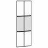 Puerta corredera set herrajes vidrio templado aluminio 76x205cm 4