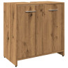 Mueble de lavabo de baño madera roble artisan 60x33x60 cm 2
