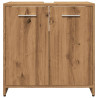 Mueble de lavabo de baño madera roble artisan 60x33x60 cm 5