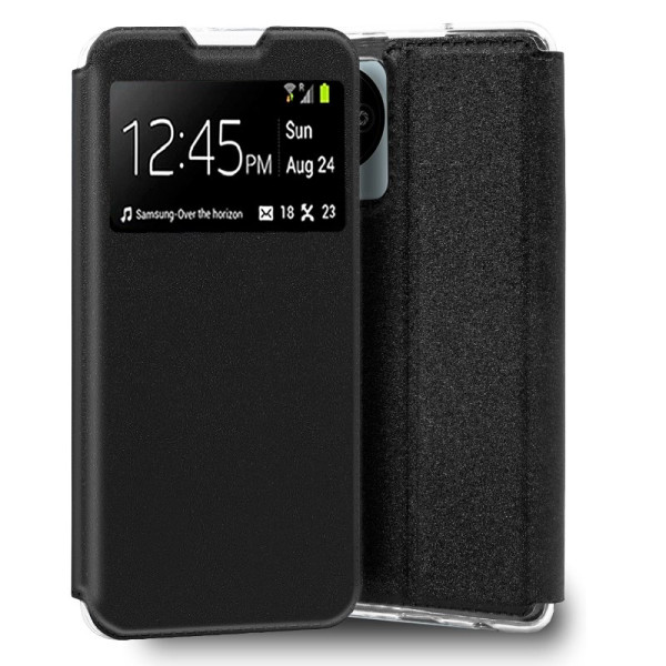 Funda COOL Flip Cover para ZTE Blade A35 Lite Liso Negro D