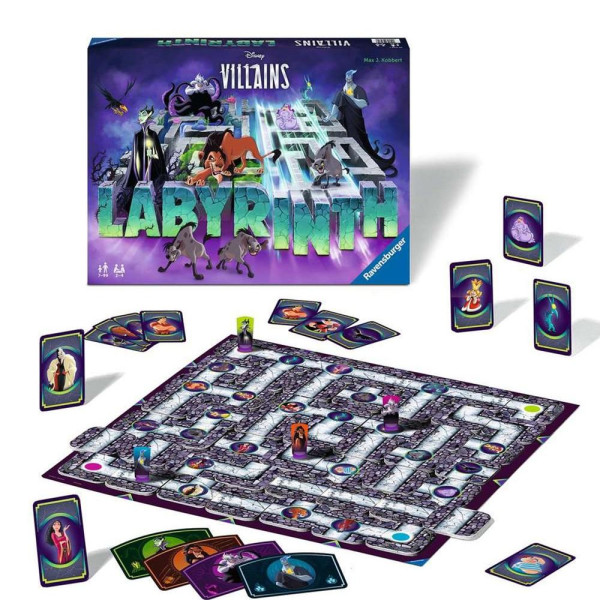 Jogo de tabuleiro dos vilões da Disney do labirinto Ravensburger M 3