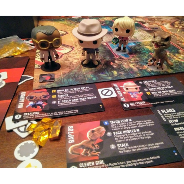 Funkoverse Jurassic Park jogo de tabuleiro edição 100 versão em inglês M 3