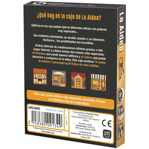 Juego de mesa los hombres lobo de castonegro: la aldea pegi 10 M 3