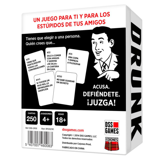 Juego de mesa drunk stoned or stupid pegi 18 M 4