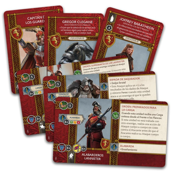 Juego de mesa cancion de hielo y fuego: pack de faccion lannister pegi 14 M 2