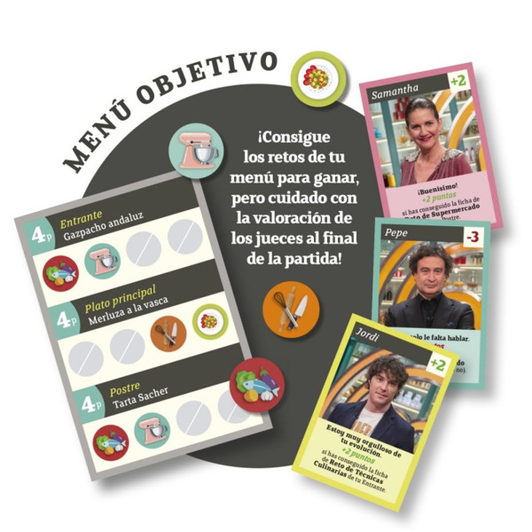 Jogo de tabuleiro masterchef da família Pegi 10 M 3