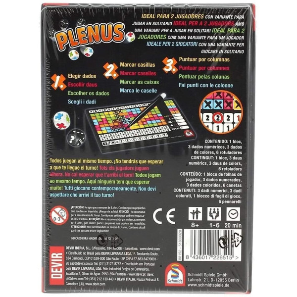 Juego de mesa devir plenus pegi 8 M 2