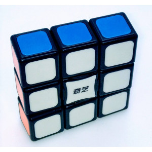 Cubo de rubik super disquete Qiyi 3x3x1 bordas pretas H