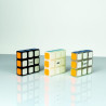 Cubo de rubik super disquete Qiyi 3x3x1 bordas pretas 3