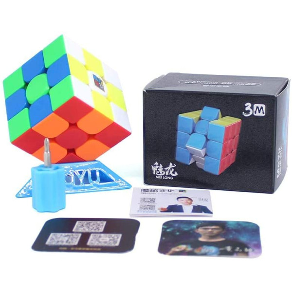 Cubo de rubik moyu meilong 3x3 magnetico stk M 2