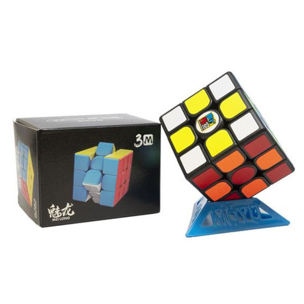 Cubo de rubik moyu meilong 3x3 magnetico negro D